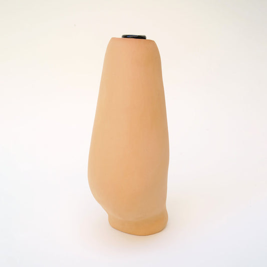 Vase natur/schwarz 09