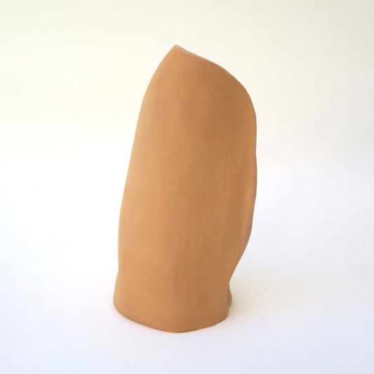 Vase natur/schwarz 07