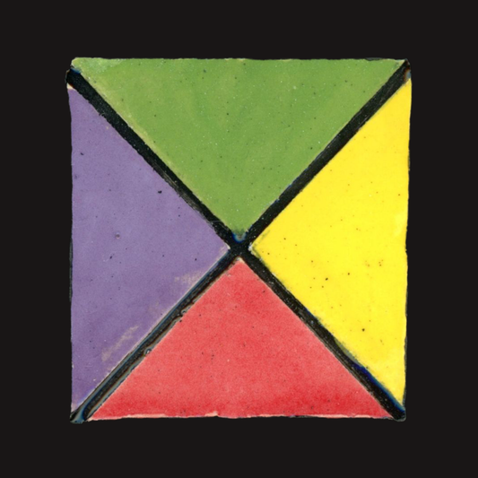 Farbklänge und Farbkontraste grün-lila-gelb-rot
