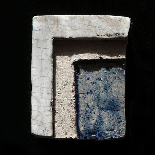 Architektur Stufen weiß-blau