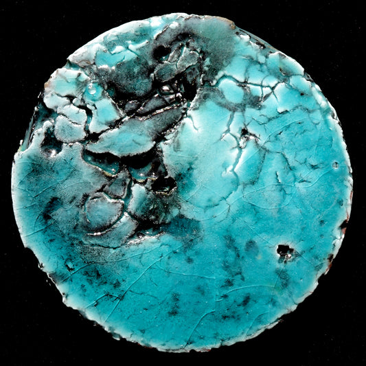 Rundbild im Set mit Druck Schwarz Türkis Inselgruppe