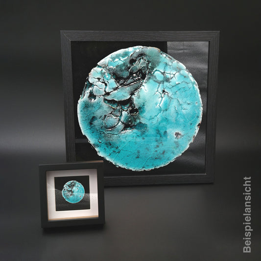 Rundbild im Set mit Druck Schwarz Türkis Inselgruppe