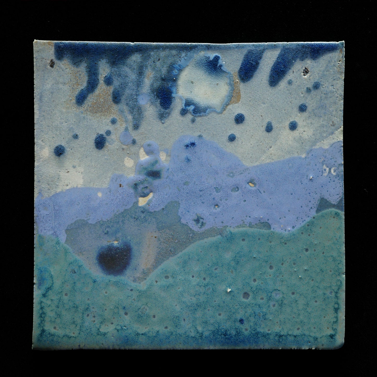 Untersetzer blau-grau