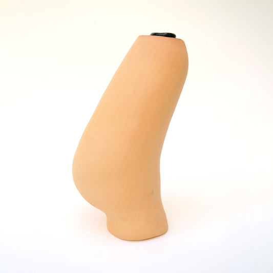 Vase natur/schwarz 09