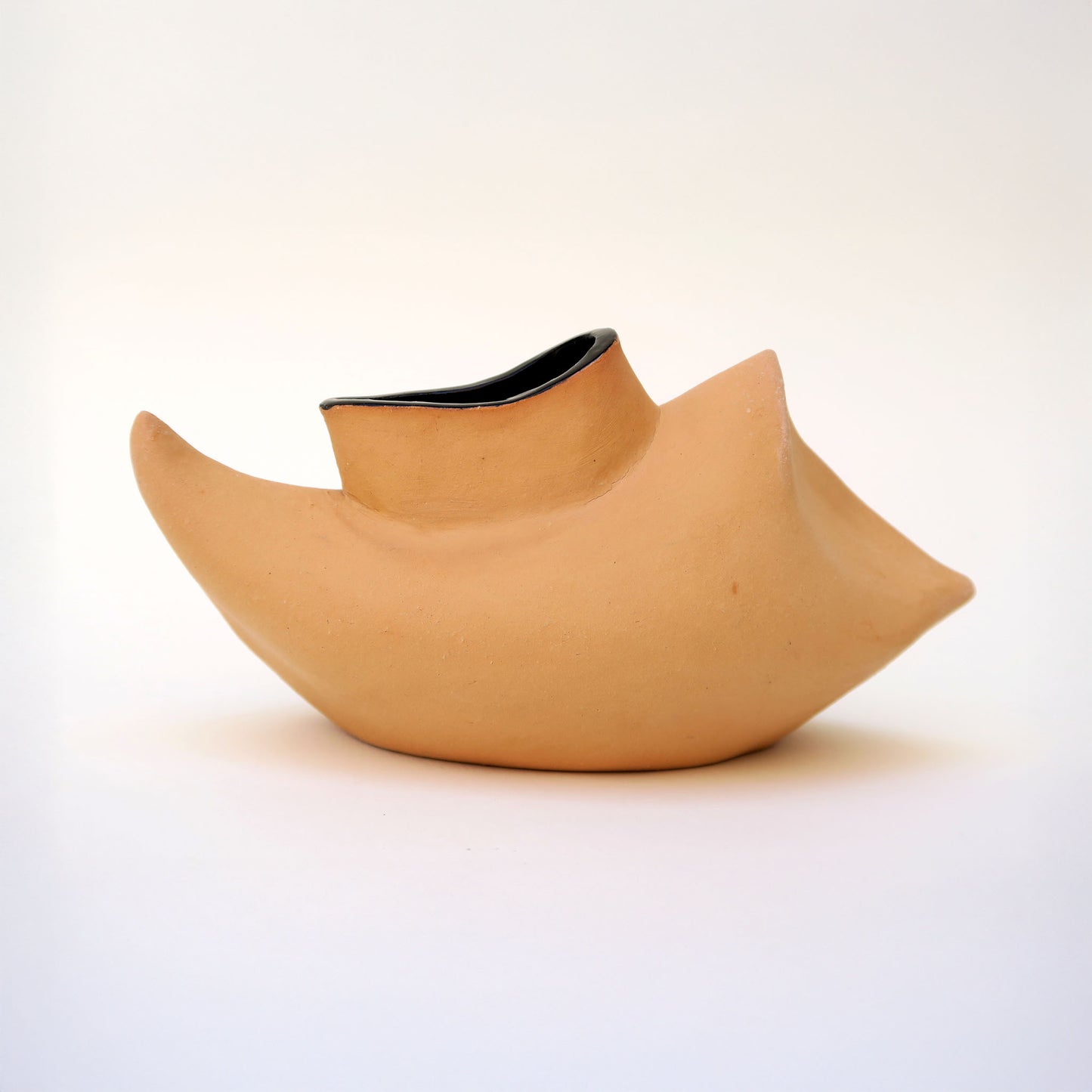 Vase natur/schwarz 01