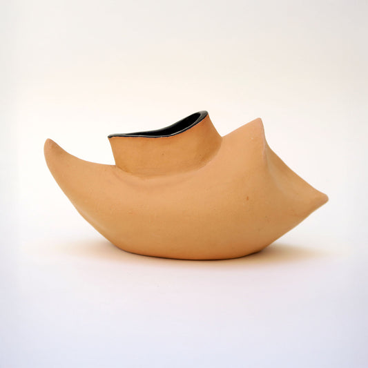 Vase natur/schwarz 01